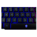 Teclado gamer português Brasil cor preto com luz 