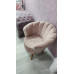 POLTRONA DECORATIVA PÉTALA VELUDO ROSE DA BIARTHURSHOP