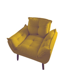 Poltrona Deluxe cor Amarelo Da Biarthurshop